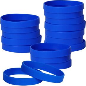 25PCS Silicone Bracelets Wristbands for Kids Teens,Blank Rubber Wristbands Elastic Universal Bracelets Rubber Wholesale Bracelet Bands Bulk