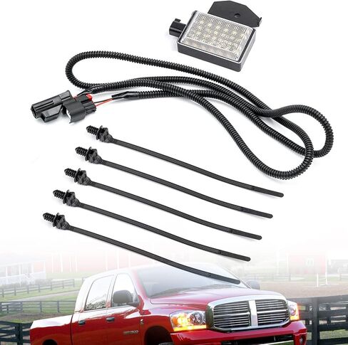 NSLUMO LED Under Hood Light & Harness Assembly Compatible w/ 2009-2018 Dodge Ram 1500 2500 3500 Pickup Truck, 6000K 30-SMD White Led Hood Engine Compartment Lamp Kit OEM ‎68395126AA in Saudi Arabia
