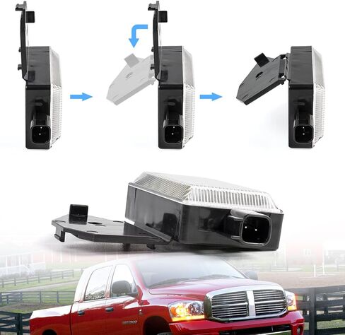 NSLUMO LED Under Hood Light & Harness Assembly Compatible w/ 2009-2018 Dodge Ram 1500 2500 3500 Pickup Truck, 6000K 30-SMD White Led Hood Engine Compartment Lamp Kit OEM ‎68395126AA in Saudi Arabia