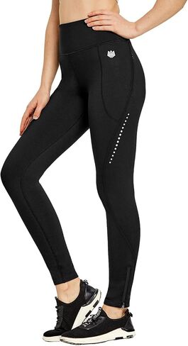 FitsT4 الحراري صوف مبطن الدراجات الجوارب الشتاء المشي لمسافات طويلة مقاومة للماء تشغيل السراويل النساء الطقس البارد جيوب البريدي in Kuwait