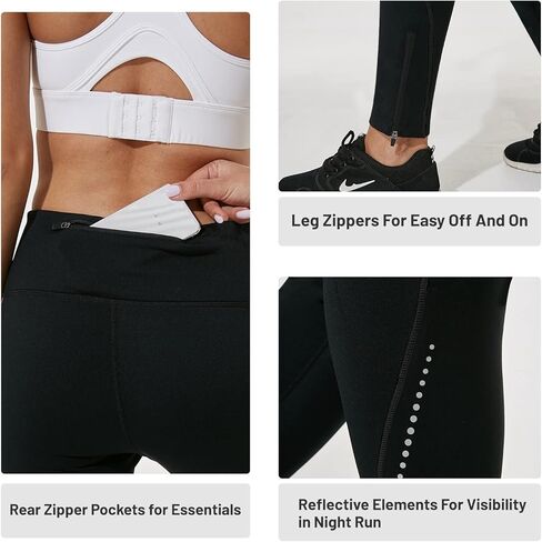 FitsT4 الحراري صوف مبطن الدراجات الجوارب الشتاء المشي لمسافات طويلة مقاومة للماء تشغيل السراويل النساء الطقس البارد جيوب البريدي in Kuwait