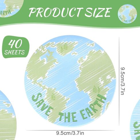 Crtiin 12 Pads Earth Sticky Notes Globe Planet Notepads Earth Shaped Cute Sticky Note Pads Round Self Stick Note Pads Self Stick Memo Pad Notes for Kid Adults Earth Day School Classroom Office in Saudi Arabia