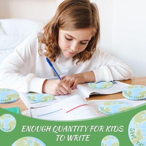 Crtiin 12 Pads Earth Sticky Notes Globe Planet Notepads Earth Shaped Cute Sticky Note Pads Round Self Stick Note Pads Self Stick Memo Pad Notes for Kid Adults Earth Day School Classroom Office in Saudi Arabia