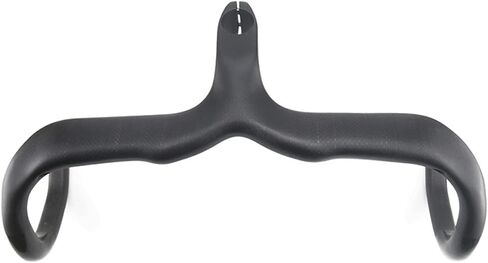 RXL SL Road Bike Carbon Integrated Handlebar Black 3K Glossy Bicycle Handle bar and Stem Ultra-Light Handlebars Bicycle Handlebar 400/420/440mmX90/100/110/120mm in Saudi Arabia