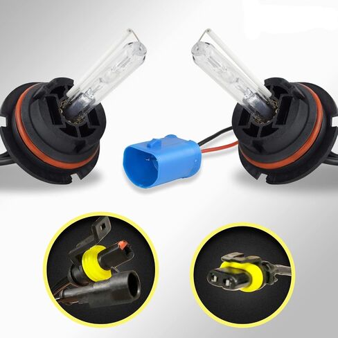 مصابيح بديلة HID Xenon H11 H9 H8 6000K (زوج واحد) باللون الأبيض الماسي in Saudi Arabia