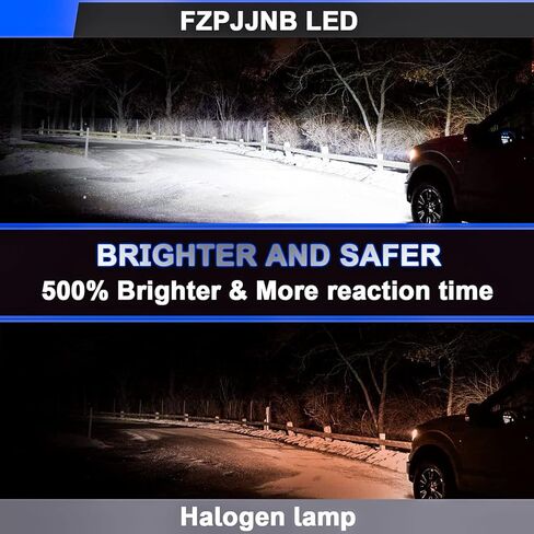 Fit for Hyundai Sonata (2015-2019) LED Bulbs 40000LM Super Bright 9005 + 9005 High/Low Beam, Plug and Play Quick Installation, 6500K Cool White Light, Pack of 4 in Kuwait