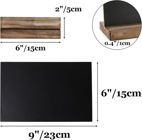 Tosnail 12 Pack 6 x 9 Inches Chalkboard Signs with Stand, Double Side Vintage Tabletop Chalkboard, Message Board, Small Chalkboard Table Sign, Menu Sign for Events, Party in Saudi Arabia