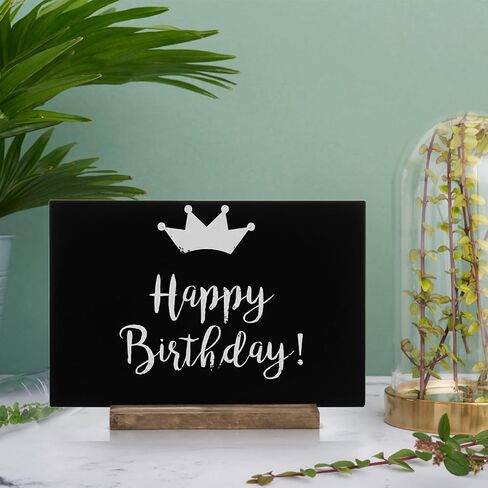 Tosnail 12 Pack 6 x 9 Inches Chalkboard Signs with Stand, Double Side Vintage Tabletop Chalkboard, Message Board, Small Chalkboard Table Sign, Menu Sign for Events, Party in Saudi Arabia