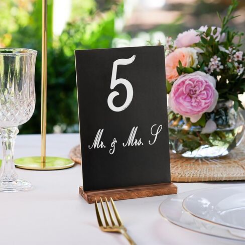 Tosnail 12 Pack 6 x 9 Inches Chalkboard Signs with Stand, Double Side Vintage Tabletop Chalkboard, Message Board, Small Chalkboard Table Sign, Menu Sign for Events, Party in Saudi Arabia