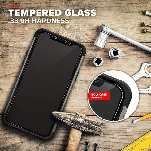 Zizo Bolt Cover - Case for iPhone 11 Pro with Military Grade + Glass Screen Protector & Kickstand and Holster (Metal Gray/Black) in Saudi Arabia