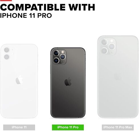 Zizo Bolt Cover - Case for iPhone 11 Pro with Military Grade + Glass Screen Protector & Kickstand and Holster (Metal Gray/Black) in Saudi Arabia