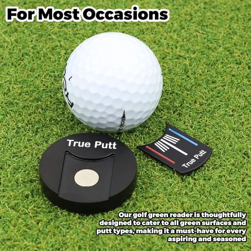 Golf Green Reader With Iron Box,Golf Ball Marker With High Precision Green Reading, Magnetic Golf Ball Marker for Hat Clip,Golf Accessories Golf Gifts for Father's Day, Christmas and Holidays in Saudi Arabia
