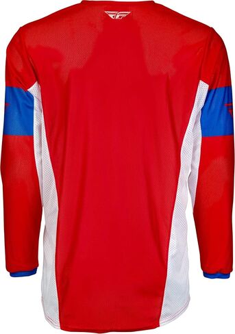 Fly Racing YTH Kinetic Mesh Khaos Jersey Red/White/Blue Yx in Saudi Arabia