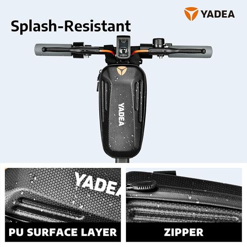 حقيبة سكوتر مقاومة للماء من YADEA، معلقة أمامية، حقيبة مقود متينة من مادة EVA للسكوتر الكهربائي/الدراجة الكهربائية/الدراجة الهوائية/الدراجة النارية لحمل أدوات الشاحن، سعة كبيرة 3 لتر in Kuwait