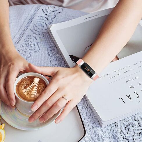 متوافق مع Fitbit Inspire 3 أربطة مرنة من النايلون/السيليكون الناعم المسامي للنساء in Kuwait