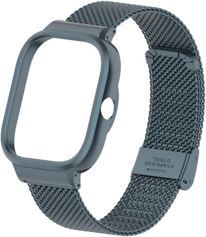 Adjustable and Comfortable With Redmi Watch 4 Strap Metal Case 22mm Stainless Steel Mesh Replacement Straps for Redmi Smartwatch 4 in Saudi Arabia