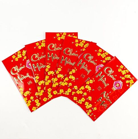 2024 Asian Vietnamese New Year Red Envelopes, 30pcs Vietnamese Lucky Money Red Packets, Dragon Year Red Envelopes Vietnam Lunar New Year Decorations/Phong Bì Màu Đỏ Năm Mới Á Việt 2024 in Saudi Arabia