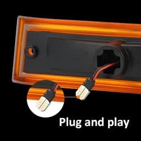 أضواء علامة جانبية LED من Bestview لشاحنات 1981-1991 Chevy C10 C20 C30 GMC C1500 C2500 Suburban Blazer Jimmy Pickup Trucks، مصابيح علامة جانبية للمصد الأمامي، عدسات شفافة (قطعتان) in Kuwait