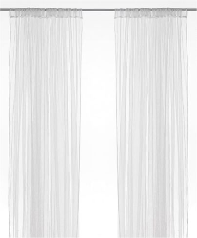 IKEA LILL Curtains Sheer Net White 2 Panels 110 X 98 Canopy Room Divider Voile in Saudi Arabia