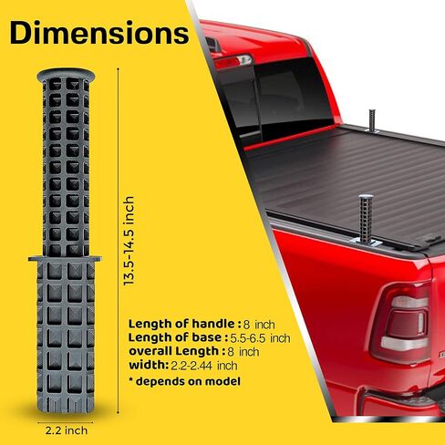 Heavy Duty Pickup Truck Bed Handle Fits Ford F150 F250 F350 Ford Ranger Trucks, Cargo Truck Bed Tie Downs, Auto Tailgate Assist, Car Handle Assist for Elderly, Cool 2022 Ford Truck Accessories for Men in Saudi Arabia