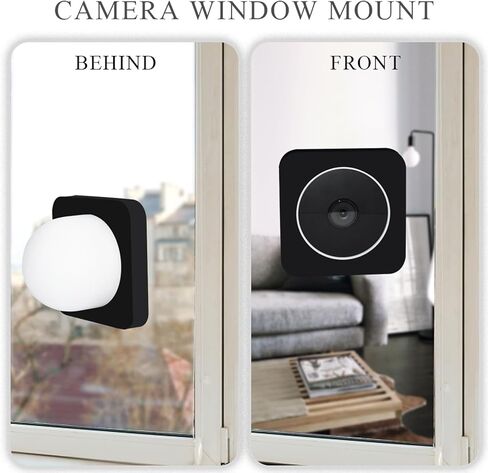 2 حزمة حامل نافذة متوافق مع بطارية Google Nest Cam، حامل كاميرا لاصق بدون براغي دعامة تثبيت كاميرا لاصقة كاميرا أمان خارجية مثبتة على الحائط الزجاجي بدون انعكاسات in Kuwait