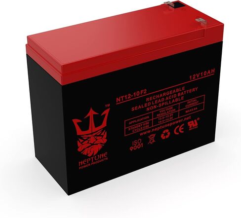 استبدال بطارية نيوتون جزازات CE6 - استبدال بطارية حمض الرصاص المختومة العالمية UB12100-S (12 فولت، 10 أمبير، 10000 مللي أمبير، محطة F2، AGM، SLA) - 3 عبوات in Kuwait