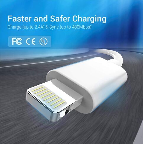 كابل Marchpower Lightning بطول 3 أقدام، كابل iPhone 3FT معتمد من MFi، 3 عبوات كابل شحن iPhone سلك شاحن لهاتف iPhone 14 Plus 13 12 11 Pro Max Mini XR Xs X 8Plus 7Plus 6S 6 5S iPad Pro Air iPod - أبيض in Kuwait