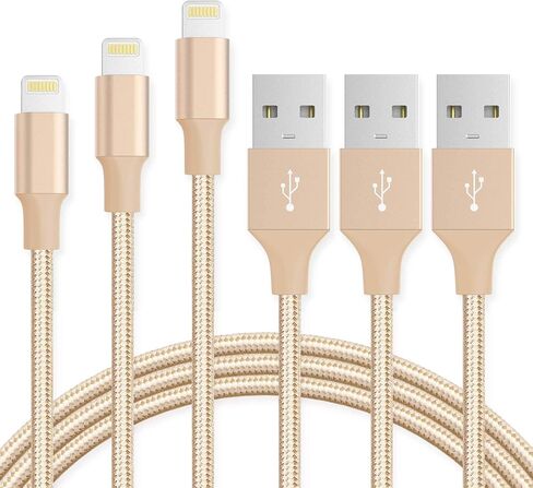 كابل Quntis USB لهاتف iPhone 13 [معتمد من MFi]، 3 حزم سلك شاحن iPhone 3/6/10 قدم USB A إلى كابل Lightning، سلك شحن الهاتف لهاتف iPhone 14 Pro Max 13 Mini 12 11 X 8 7 6 Plus iPad Airpods - أبيض in Saudi Arabia