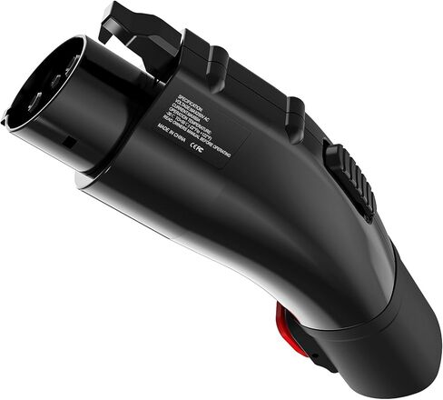 PowerBear Tesla to J1772 Adapter, Max 60A/250V AC, Tesla to J1772 Charging Adapter with Security Lock for J1772 EVs, Compatible with Tesla Wall Connector/Destination Chargers/Mobile Connectors in Kuwait