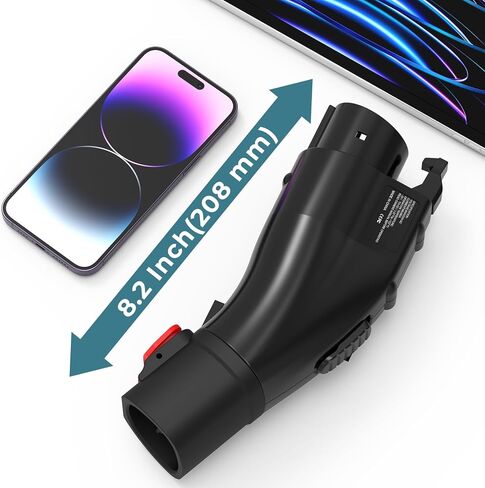 PowerBear Tesla to J1772 Adapter, Max 60A/250V AC, Tesla to J1772 Charging Adapter with Security Lock for J1772 EVs, Compatible with Tesla Wall Connector/Destination Chargers/Mobile Connectors in Kuwait