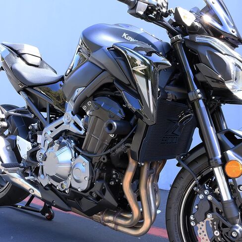 Kawasaki Z900 Z 900 2017 2018 2019 2020 2021 2022 2023 2024 بدون قطع منزلقات بإطار أسود تناسب موديلات ABS وغير ABS - 750-4849 - صُنع في الولايات المتحدة الأمريكية in Kuwait