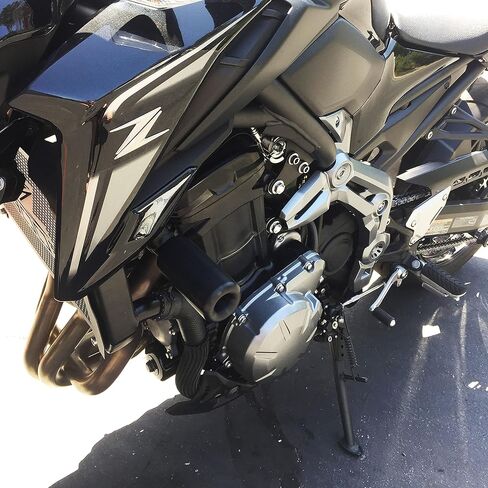 Kawasaki Z900 Z 900 2017 2018 2019 2020 2021 2022 2023 2024 بدون قطع منزلقات بإطار أسود تناسب موديلات ABS وغير ABS - 750-4849 - صُنع في الولايات المتحدة الأمريكية in Kuwait