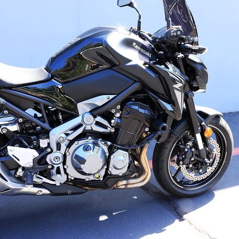 Kawasaki Z900 Z 900 2017 2018 2019 2020 2021 2022 2023 2024 بدون قطع منزلقات بإطار أسود تناسب موديلات ABS وغير ABS - 750-4849 - صُنع في الولايات المتحدة الأمريكية in Kuwait