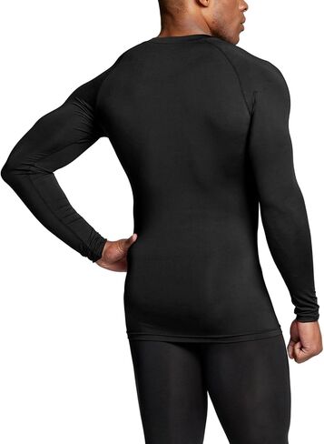TSLA Men's UPF 50+ Compression Shirts, Cool Dry Long Sleeve Athletic Tops, Sports Baselayer Workout Shirt in Kuwait
