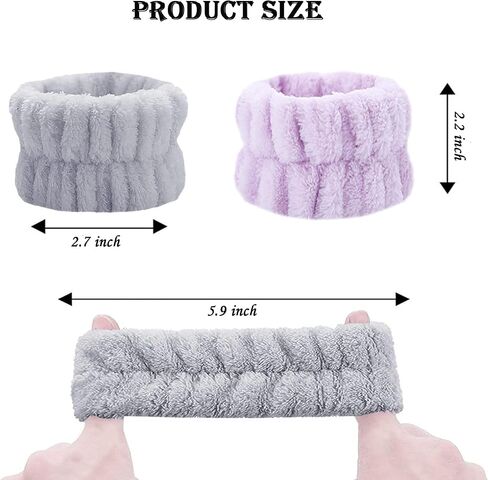 Wrist Towels Bands for Washing Face Washing Wristbands Wrist Spa Washband Wrist Water Guards Face Wash Microfiber Wraps Sweatband for Women Girls Prevent Liquids Spilling Arm Scrunchies in Saudi Arabia