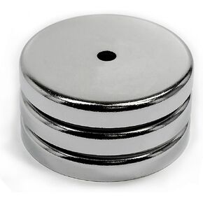 مغناطيسات CMS (8 قطع، قطر 1.42 بوصة) مغناطيس قاعدة مستديرة، مغناطيس كوب مع قوة تثبيت تبلغ 15 رطل in Kuwait