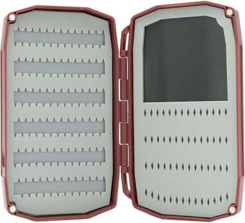 UMPQUA UPG صندوق الذبابة المصنوع من السيليكون لعطلة نهاية الأسبوع - خفيف الوزن ومتين ومتعدد الاستخدامات وذو سعة عالية وحافظة آمنة سريعة التحميل - منظم أدوات صيد الأسماك - صغير in Kuwait