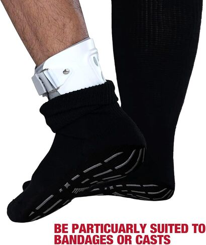 Bulinlulu Extra Width Non Slip Wide Socks for Swollen Feet-Super Extra Width Diabetic Edema Socks, Cast Sock, Hospital Socks with Grips for Men, Extra Width Lymphedema Socks-4 Purple in Kuwait