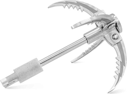 Grappling Hook Folding Claw Multifunctional Stainless Steel Outdoor Survival Gear Suitable for Outdoor Survival, Branch Trimming, Fishing Boat and Vehicle Towing in Saudi Arabia