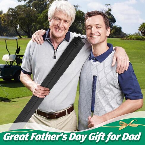 حافظة بيرة الجولف المطورة مع 6 كرات ثلج - حقيبة تبريد 7 علب للجولف، حقيبة جولف للحفاظ على المشروبات باردة لساعات - هدية رائعة لمحبي الجولف للرجال (اسود) in Kuwait