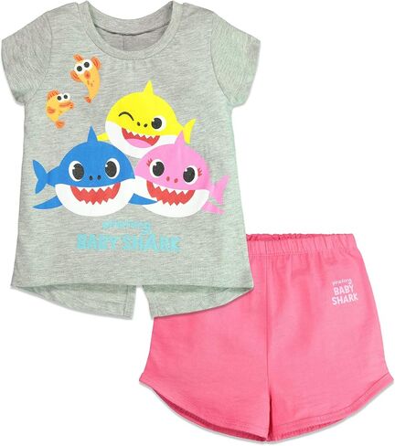Pinkfong Baby Shark Tank Top and Shorts Infant to Little Kid in Saudi Arabia