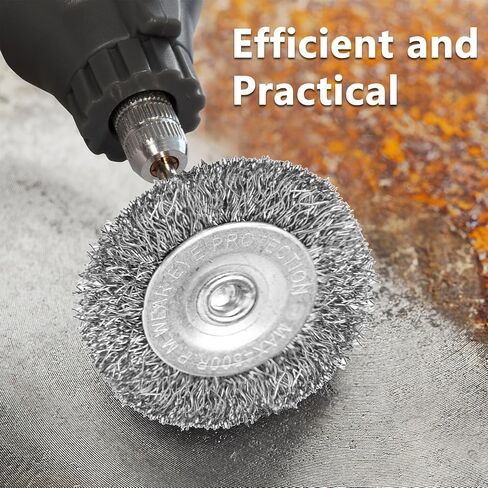 10PCS Wire Brush for Drill, High Carbon Steel Wire Drill Brush Wire Brush, Metal Wire Brush for Drill with 1/4" Hex Shank, Skilled in Handling Metal & Nonmetal Surfaces in Saudi Arabia