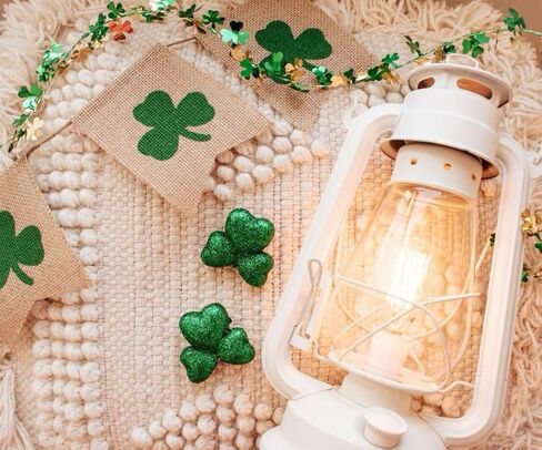 مصباح طاولة فانوس كهربائي قابل للتعتيم مع سلك خافت ومصباح إديسون عتيق - لمسة نهائية من الصدأ الريفي in Kuwait