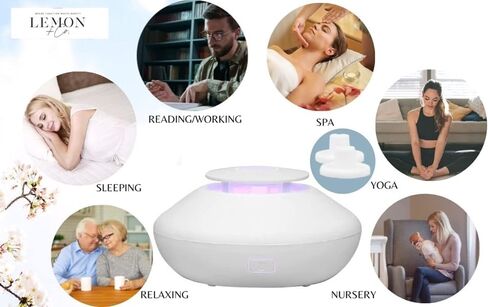 Cool Mist Humidifiers - Essential Oil Diffusers with 7 Lighting Options - Auto Shut Off Humidifiers for Bedroom, Home & Office in Saudi Arabia