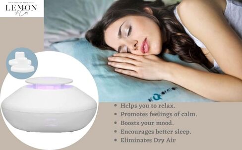 Cool Mist Humidifiers - Essential Oil Diffusers with 7 Lighting Options - Auto Shut Off Humidifiers for Bedroom, Home & Office in Saudi Arabia