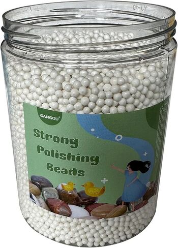 1.5 lbs Strong Polishing Beads - Tumbler Media,Zirconia Composite Beads,for Rock Polishing, Works with Any Rock Tumbler, Rock Polisher, Stone Polisher in Saudi Arabia