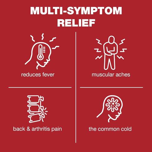 GenCare - أسيتامينوفين لتخفيف الآلام بقوة إضافية 500 ملغ (300 كبسولة) - تخفيف الأعراض المتعددة للصداع والجيوب الأنفية والتهاب المفاصل وآلام الظهر وآلام العضلات وألم الأسنان ومخفض الحمى in Kuwait