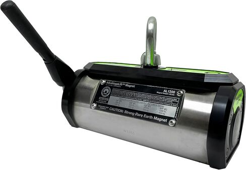 مغناطيس رفع الأثقال MAG-MATE PNL2500، مغناطيس شديد التحمل، مع أمان رفع من 3 إلى 1، مغناطيس أرضي نادر بقدرة رفع 2500 رطل، أصفر أو أخضر اللون in Saudi Arabia