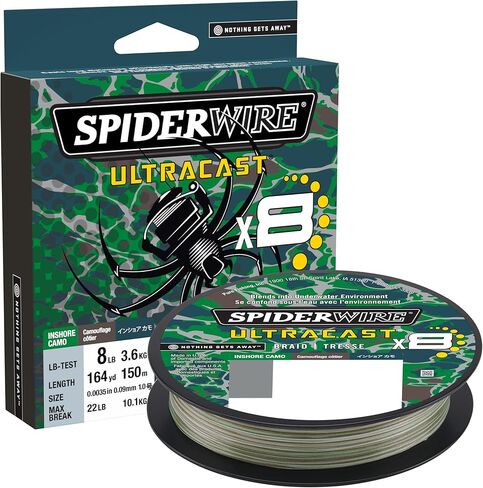 Spiderwire Ultracast Fishing Braid | Inshore Camo | 6 lb Test 328 Yards in Saudi Arabia