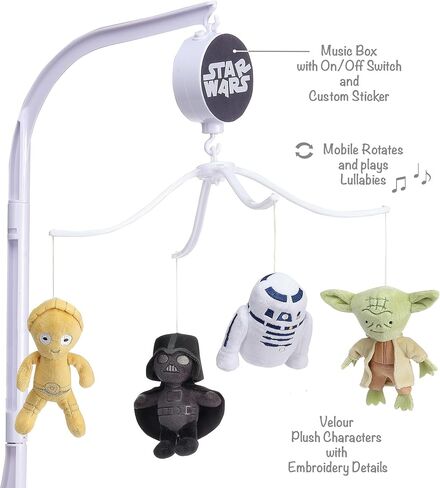 Lambs & Ivy Disney Baby Moonlight Mickey Mouse Musical Baby Crib Mobile Soother in Saudi Arabia